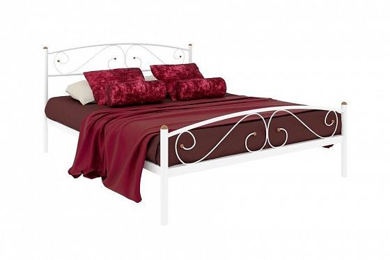 Кровать "Вероника Plus" 1400 мм (ламели) - Цвет: Белый