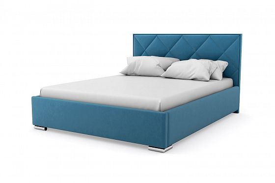 Кровать "Марсель" 1400 с ламелями - Кровать "Марсель" 1400 с ламелями, Цвет: Синий 115