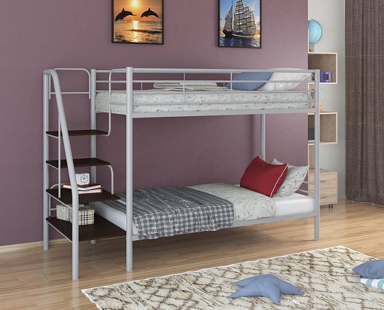 Кровать двухъярусная "Толедо" Цвет: Серый/Венге