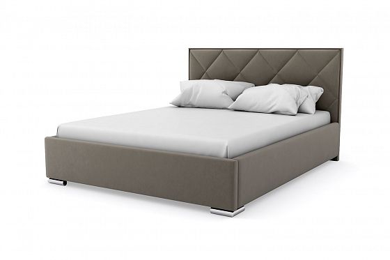 Кровать "Марсель" 1800 с ламелями - Кровать "Марсель" 1800 с ламелями, Цвет: Серый 112
