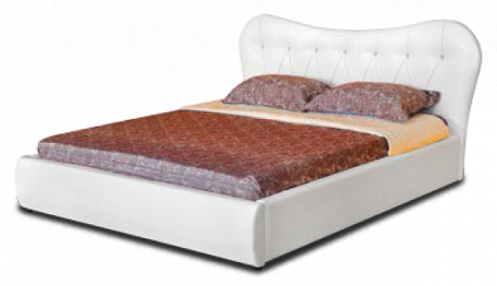Интерьерная кровать "Феодосия" со стразами (с подъемным механизмом/дно ЛДСП) 1600 мм - Интерьерная к
