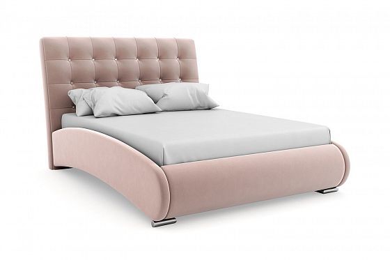 Кровать "Prova" 900 металлическое основание/стразы - Цвет: Розовый 104