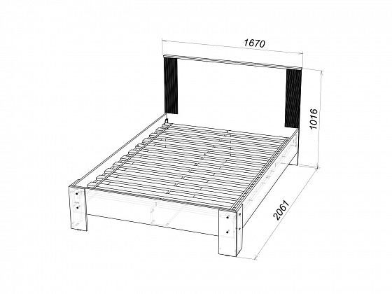 Кровать "Ольга-2" 1600*2000 мм - чертеж