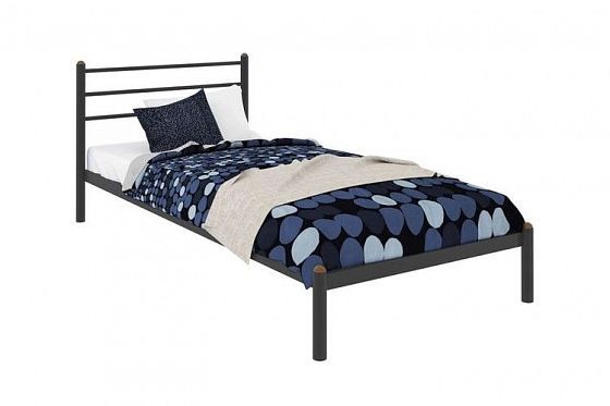 Кровать "Милана мини" 900 мм (ламели) - Цвет: Черный