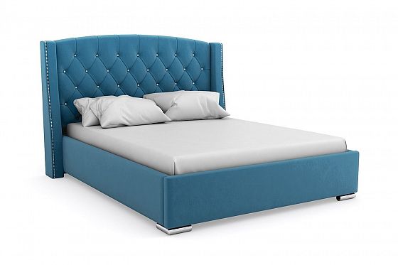 Кровать "Bounty LUX" 1200 подъемный механизм/стразы - Цвет: Синий 115