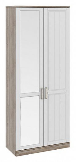 Шкаф для одежды (580) с 1-ой глухой и 1-ой зеркальной дверями "Прованс" СМ-223.07.005L левый -
