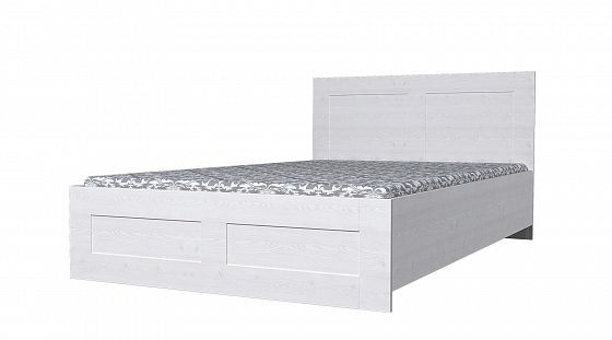Кровать "Ивушка-9" Квадро (1400*2000 мм) - Цвет: Белая Лиственница