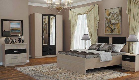 Набор мебели для спальни "Наоми-1" 1600 - Набор мебели для спальни "Наоми-1" 1600, Цвет: Дуб беленый