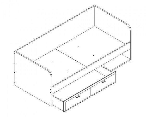 Кровать 900 "GRACE" LOZ90 (без мягких элементов) - Схема