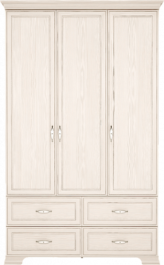 Шкаф 3-х дверный для одежды с ящиками без зеркала "Венеция" №1 - Шкаф 3-х дверный для одежды с ящика