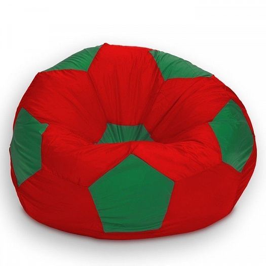 Кресло-мешок "Мяч 80" - Цвет: Оксфорд Красный/Зеленый