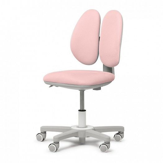 Комплект парта "Freesia" и кресло "Mente" - Кресло, цвет: Серый/Розовый (ткань)