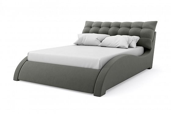 Кровать "Oscar" 1600 с ламелями - Кровать "Oscar" 1600 с ламелями, Цвет: Серый 012