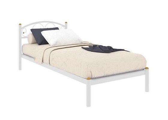 Кровать "Вероника мини" 900 мм (ламели) - Цвет: Белый