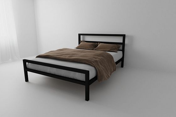 Кровать металлическая "Комфорт" 1600*2000 - Черный (металл)