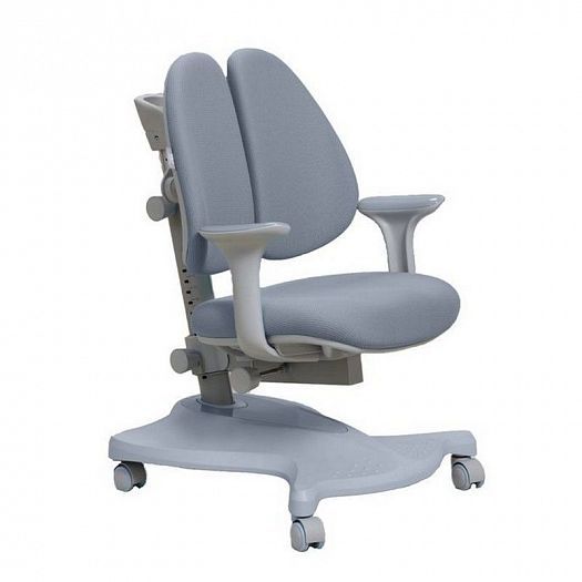 Комплект парта "Sentire" и кресло "Bellis" - Кресло, цвет: Серый/Серый (ткань)