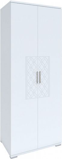 Шкаф 2-дверный "Тиффани" модуль М01 - Шкаф 2-дверный "Тиффани" модуль М01, Цвет: Белый поры дерева