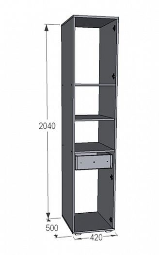 Шкаф комбинированный "Омега-18" - Шкаф комбинированный Омега-18, наполнение
