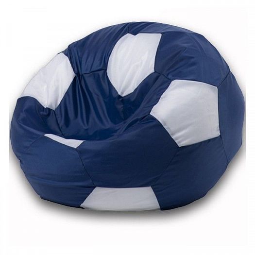 Кресло-мешок "Мяч 80" - Цвет: Оксфорд Темно-синий/Белый