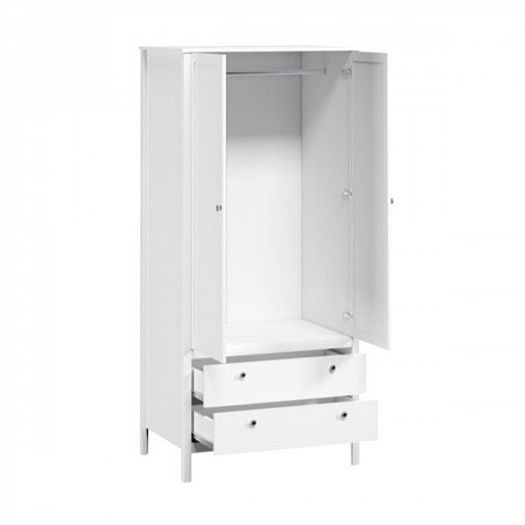 Шкаф "HELGA" (Хельга) SZF2D2S/90 - В раскрытом виде, цвет: Белый