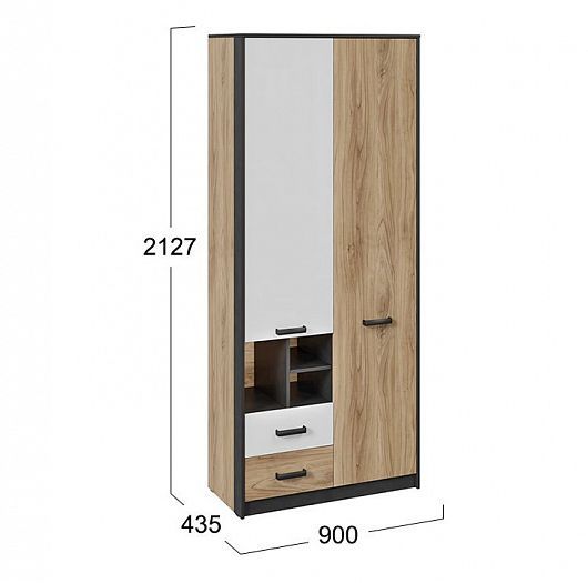 Шкаф комбинированный "Рико" ТД-340.07.26 - размеры