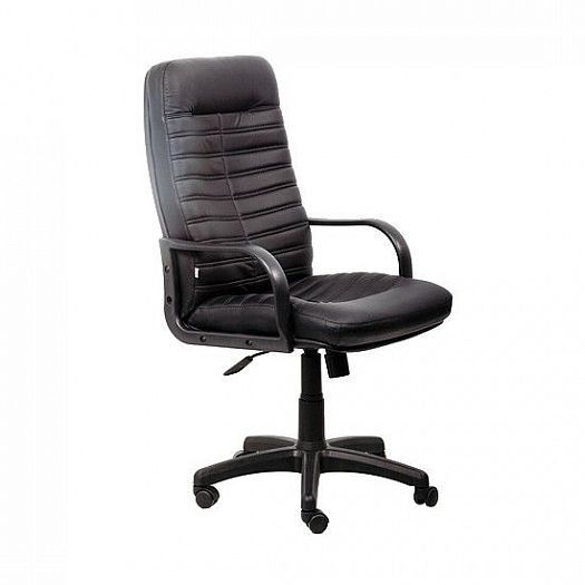Кресло руководителя "Jordan PLN" - Вид сбоку, цвет: Черный (PU01)