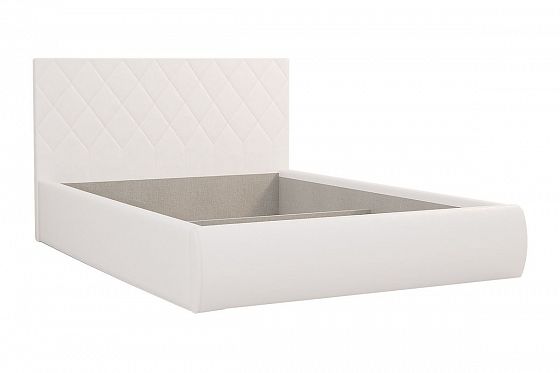 Кровать "Ника" 1600 - Кровать "Ника" 1600, Цвет:Белый (экокожа)