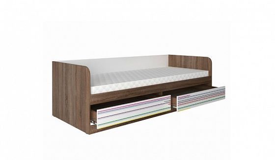 Кровать "Тайм" с выдвижными ящиками и рисунком - наполнение