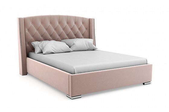 Кровать "Bounty LUX" 1200 металлическое основание/стразы - Цвет: Розовый 104