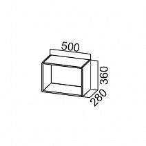 Шкаф навесной 500/360 открытый "Классика" ШО500/360