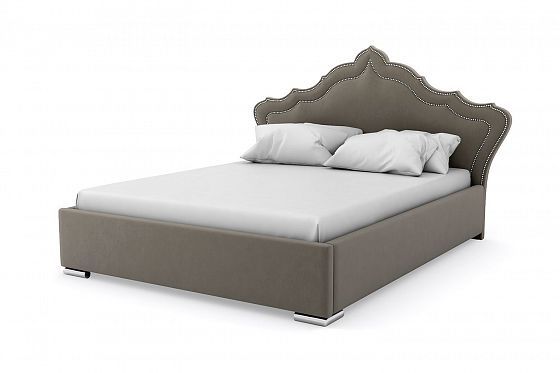 Кровать "Maple" 1600 с ламелями - Кровать "Maple" 1600 с ламелями, Цвет: Серый 112