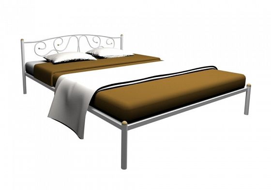 Кровать "Ангелина" 1800 мм (ламели) - Цвет: Белый