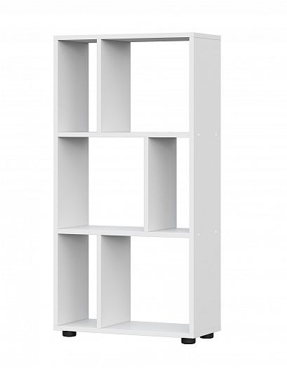Стеллаж "Токио" (NN-Мебель) - Белый текстурный