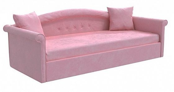 Диван-кровать "Сандра" 900 мм - Диван-кровать "Сандра" 900 мм, Цвет: Велюр Lovely 45 Розовый