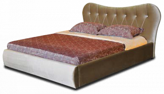 Интерьерная кровать "Феодосия" со стразами (с подъемным механизмом) 1400 мм - Интерьерная кровать "Ф