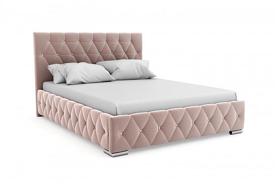 Кровать "Star" 900 с ламелями/стразы - Цвет: Розовый 104