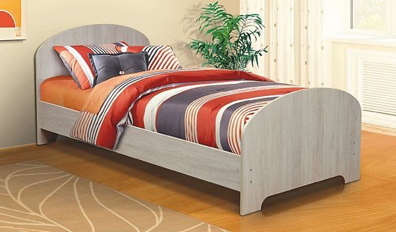 Кровать "Марибель" 900*2000 мм (ладе) - В интерьере, цвет: Дуб Сантана Светлый