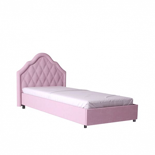 Кровать мягкая "Розалия" №900.3М - Цвет: Ткань Розовая светлая