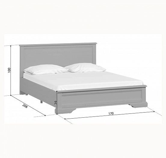 Кровать "STYLIUS" (Стилиус) B169-LOZ160*200 с подъемным механизмом - размеры