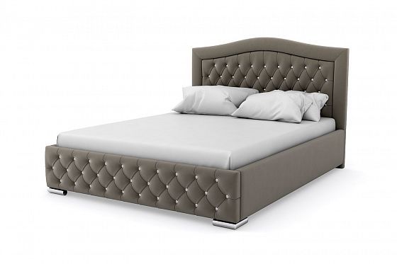 Кровать "Millennium LUX" 1600 с ламелями - Кровать "Millennium LUX" 1600 с ламелями, Цвет: Серый 112
