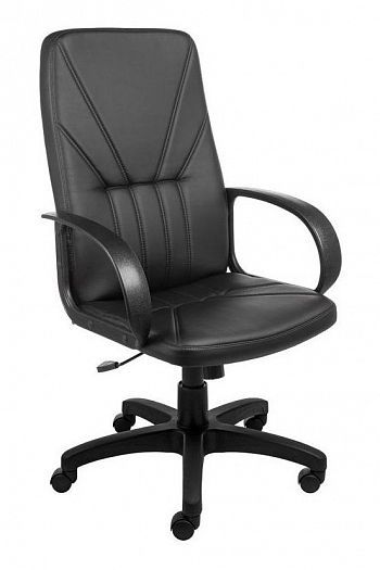 Кресло для руководителя "Менеджер" экокожа - Черный (Экокожа)