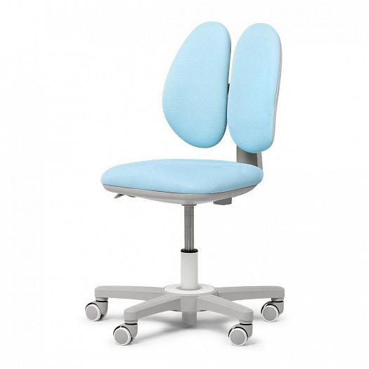 Комплект парта "Freesia" и кресло "Mente" - Кресло, цвет: Серый/Голубой (ткань)