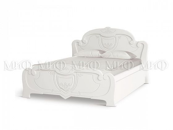 Кровать "Мария" 1,6 м - Кровать "Мария" 1,6 м, Цвет: Белый глянец/Белый