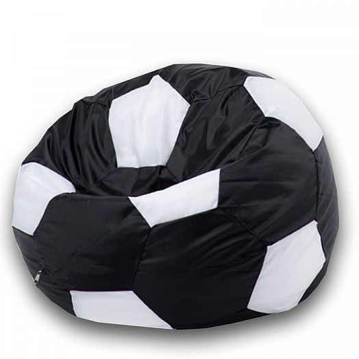 Кресло-мешок "Мяч 80" - Цвет: Оксфорд Черный/Белый
