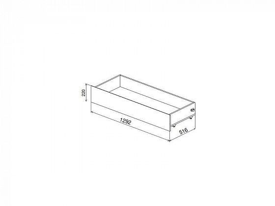 Ящик для кровати "Марли" МЯК1292.1 - Ящик для кровати "Марли" МЯК1292.1 с размерами