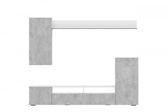 Мебель для гостиной "МГС 4" - Мебель для гостиной "МГС 4": Белый/Цемент светлый