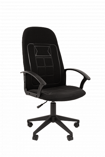 Кресло для офиса "Chairman Стандарт СТ-27" - Черный (ткань)