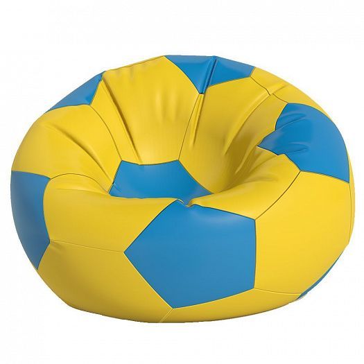 Кресло-мешок "Мяч 80" - Цвет: Оксфорд Желтый/Голубой