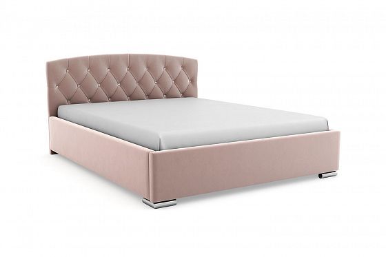 Кровать "Премьер" 900 металлическое основание/стразы - Цвет: Розовый 104