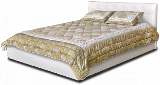 Интерьерная кровать "Валенсия" со стразами или пуговицами (опора) 1200 мм - Интерьерная кровать "Вал